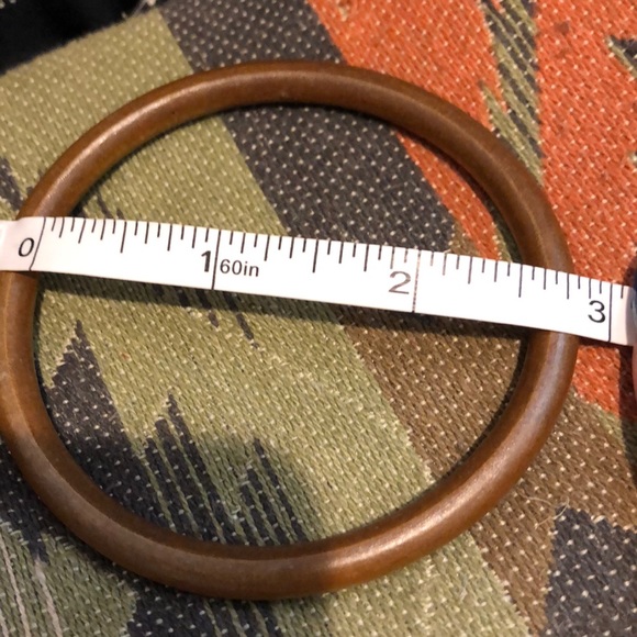 Wooden multi stack bangle 4 pc set - Picture 3 of 3